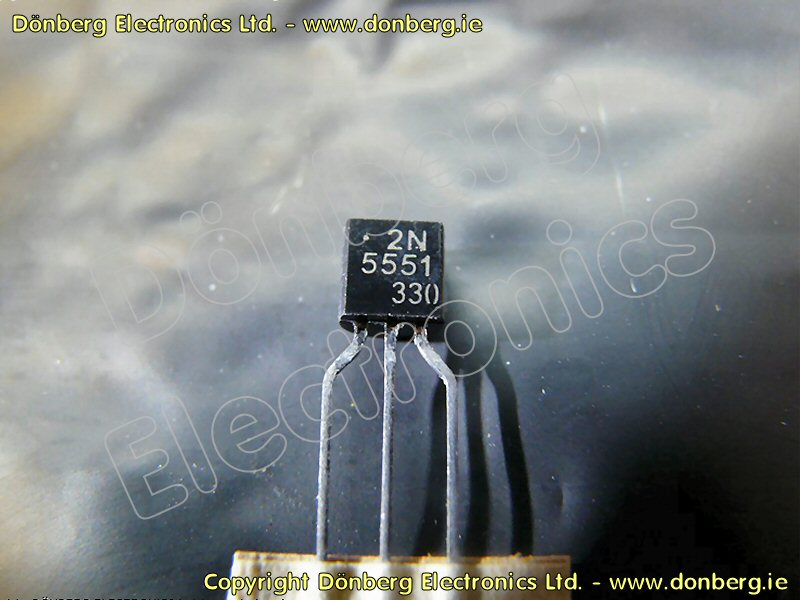 Semiconductor: 2N5551 (2N 5551) - TRANSISTOR SILICON NPN / 180V / 0.6A ...