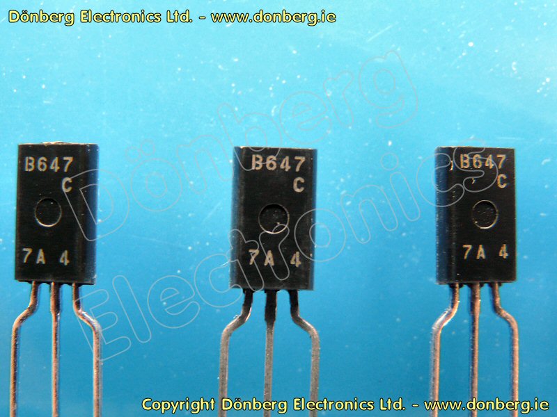 Semiconductor: 2SB647 (2SB 647) - TRANSISTOR SILICON PNP / 120V / 1A ...