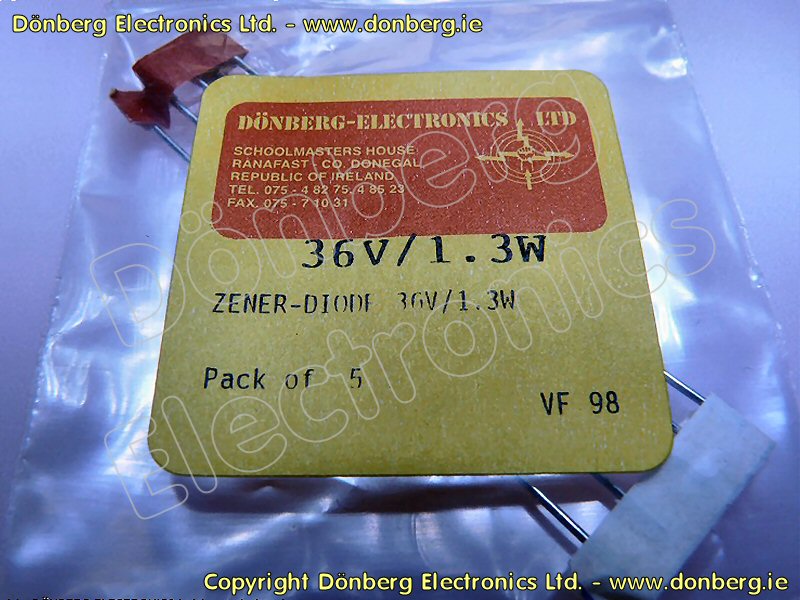 ZENER DIODE 36V / 1.3W