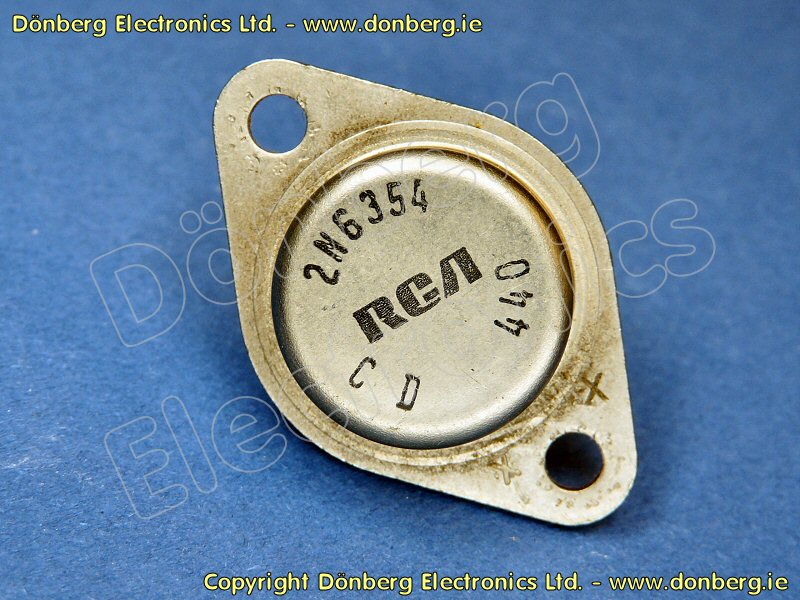 Semiconductor: 2N6354 (2N 6354) - NPN POWER TRANSISTOR RCA...