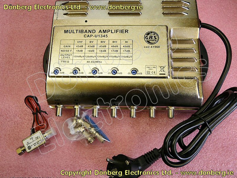 Aerial Accessory MULTIBAND AMPLIFIER 40862MHz UHF 45DB/BV 45DB/BIV