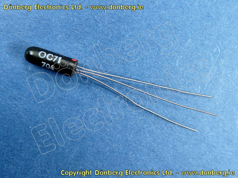 Semiconductor OC71 (OC 71) TRANSISTOR GERMANIUM PNP / 32V / 10mA / 0